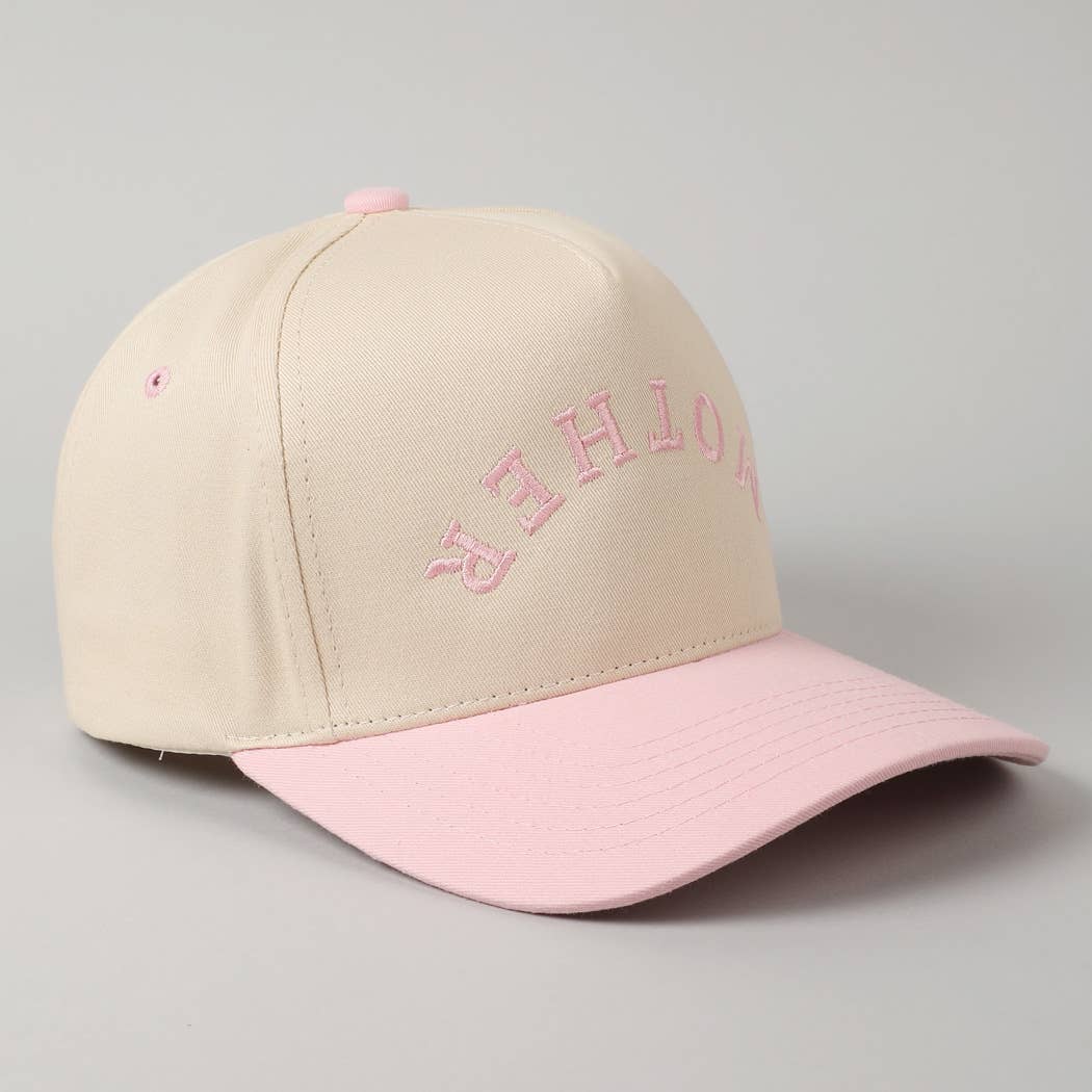 MOTHER Upside Down Lettering Embroidery Cap: MINT / ONE SIZE