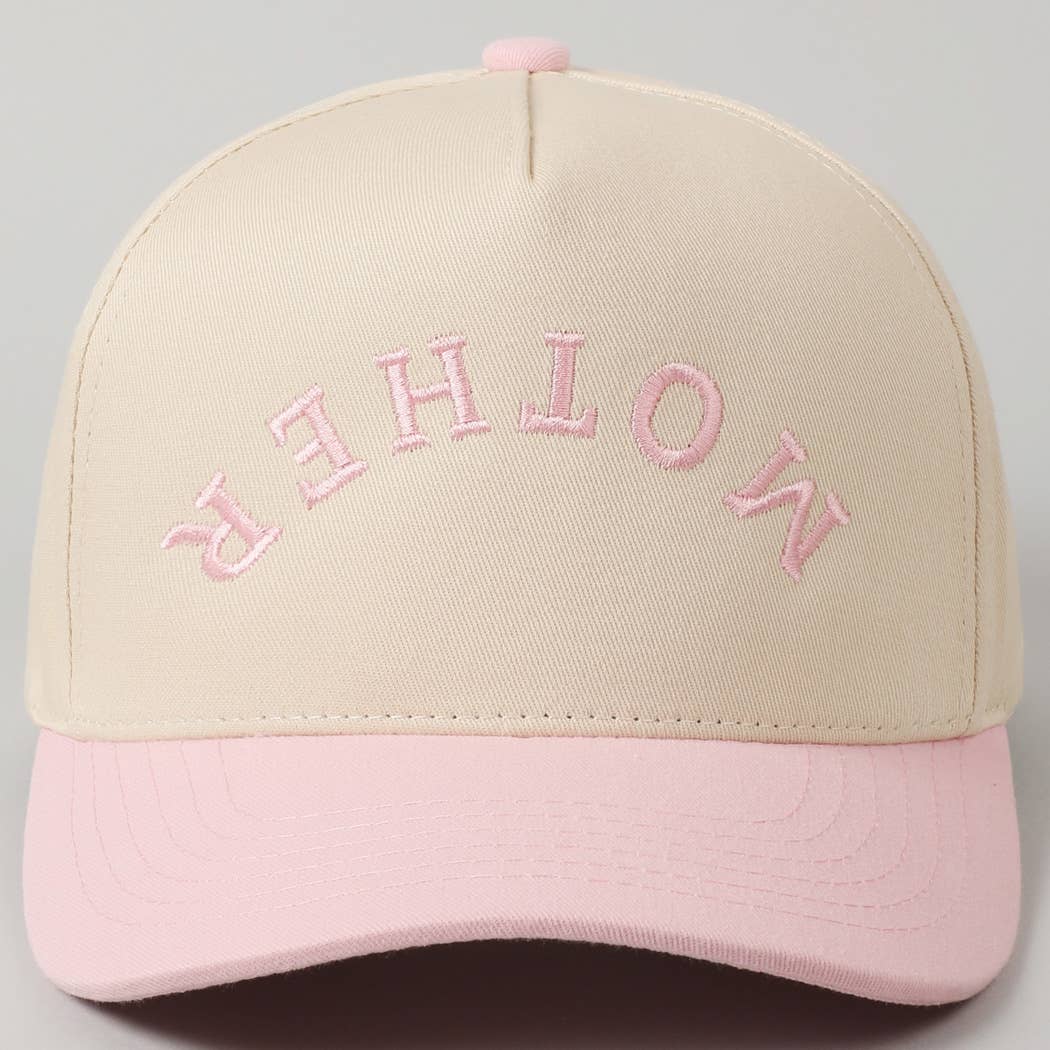 MOTHER Upside Down Lettering Embroidery Cap: MINT / ONE SIZE