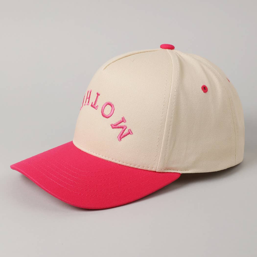 MOTHER Upside Down Lettering Embroidery Cap: MINT / ONE SIZE