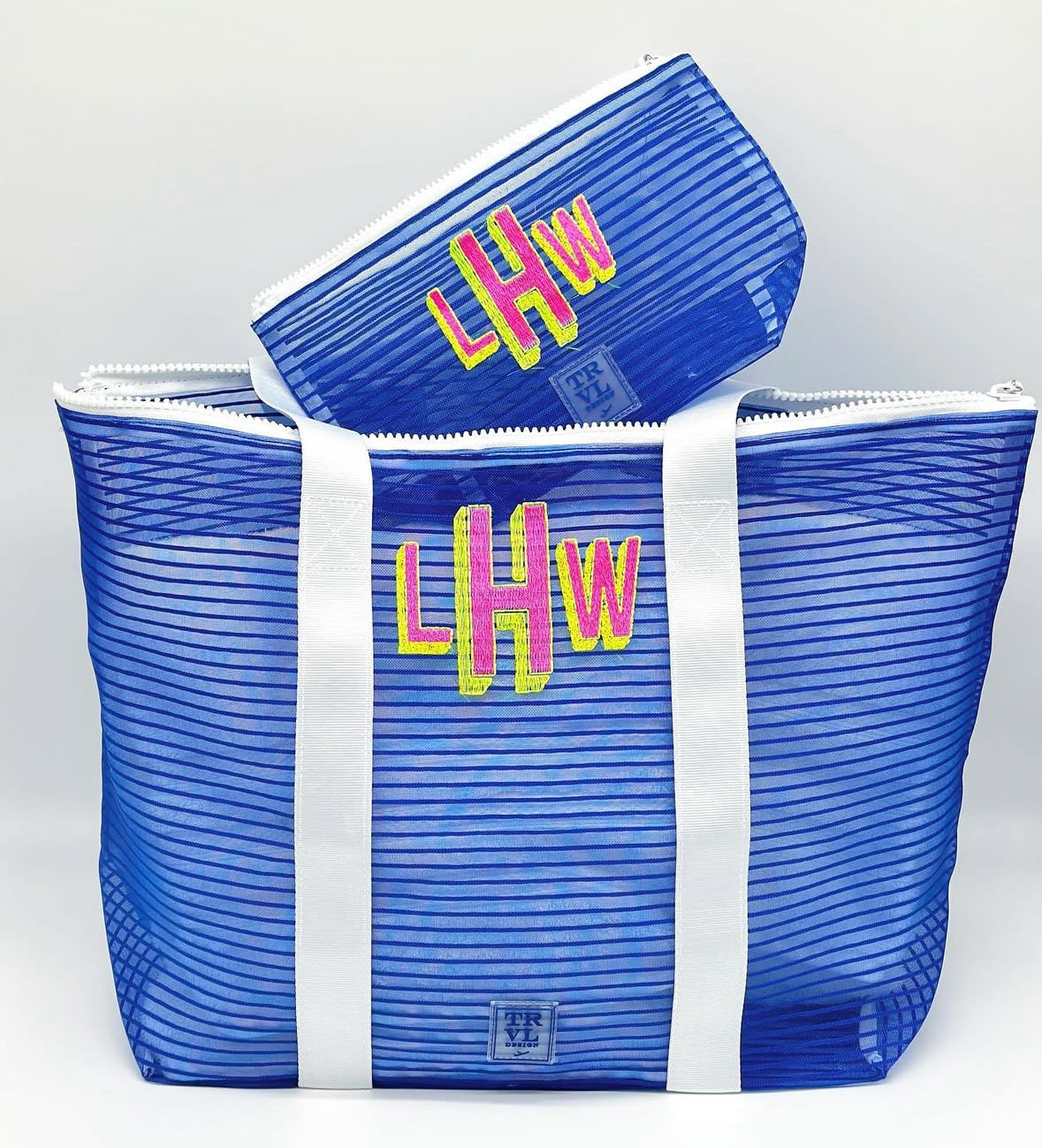 Beach Tote + Removable Pouch