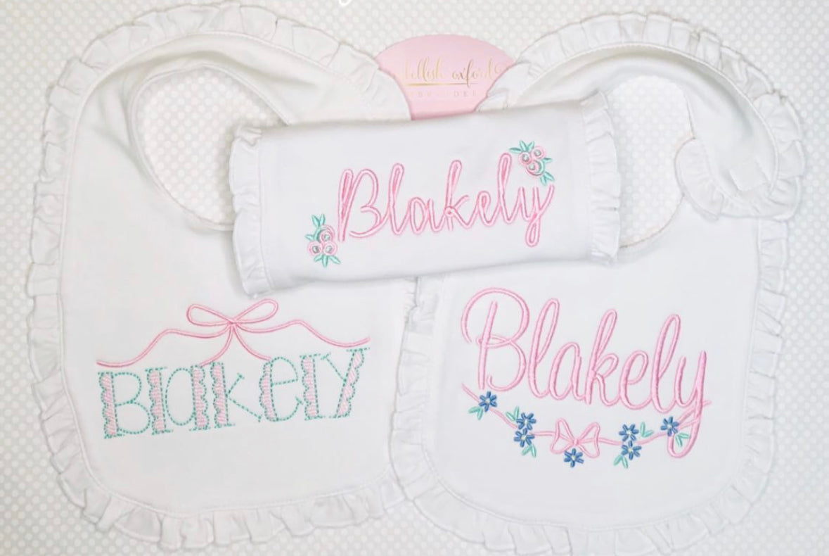 Ruffle Bib Trio