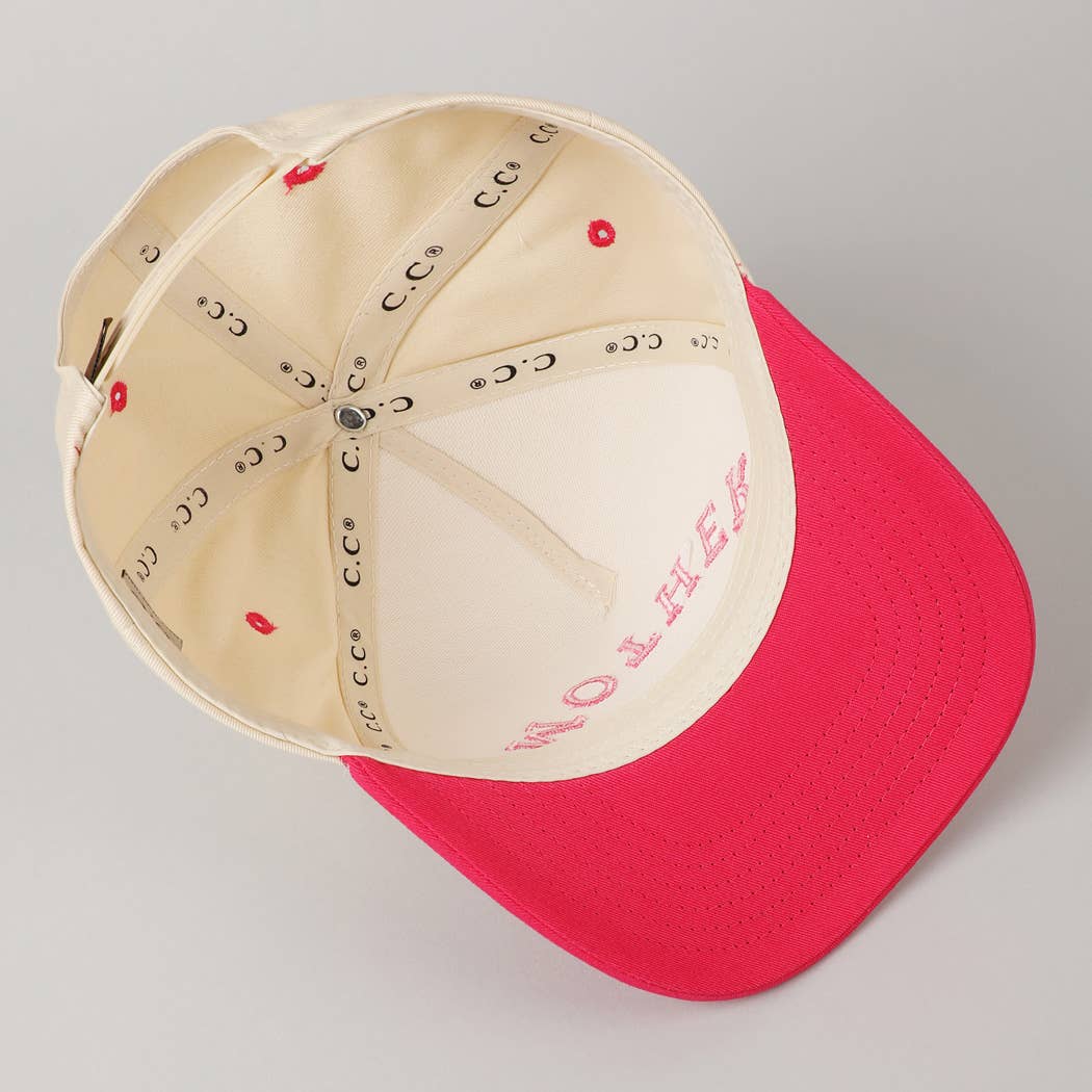 MOTHER Upside Down Lettering Embroidery Cap: MINT / ONE SIZE