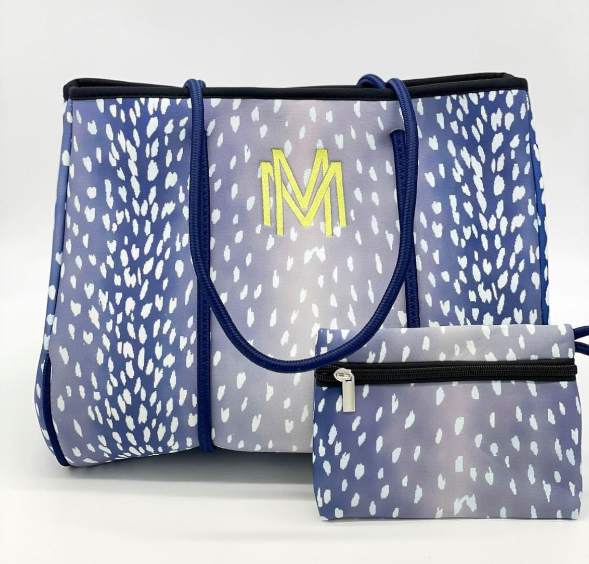 Neoprene Maze Tote, Handbags