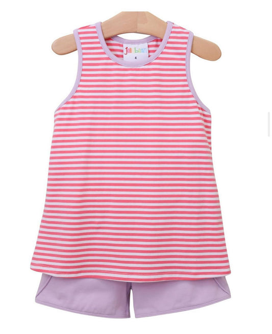 Avery Bow Back Bloomer/Shorts Set