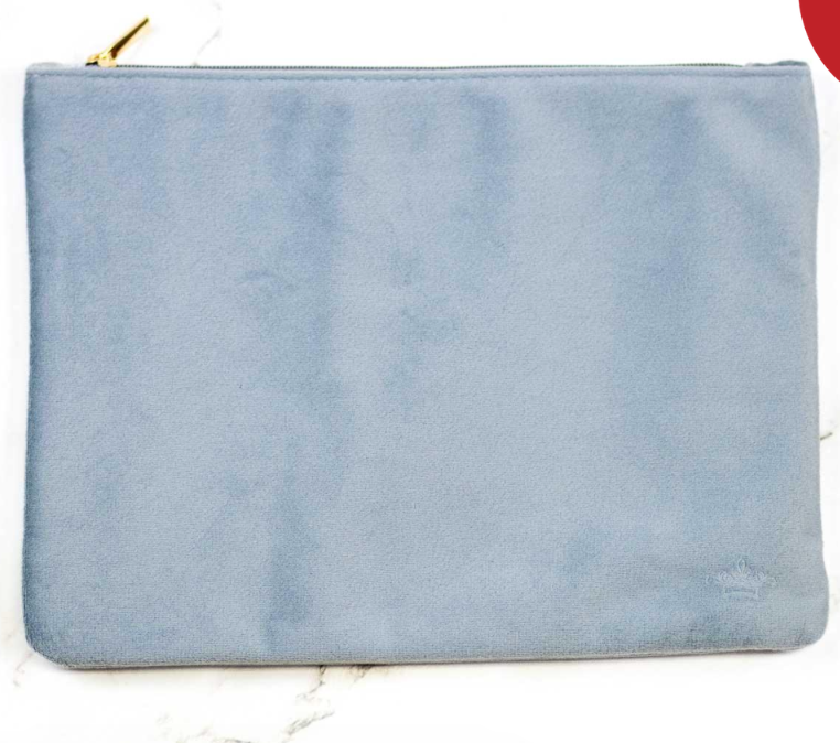 Velvet Pouch - Light Blue