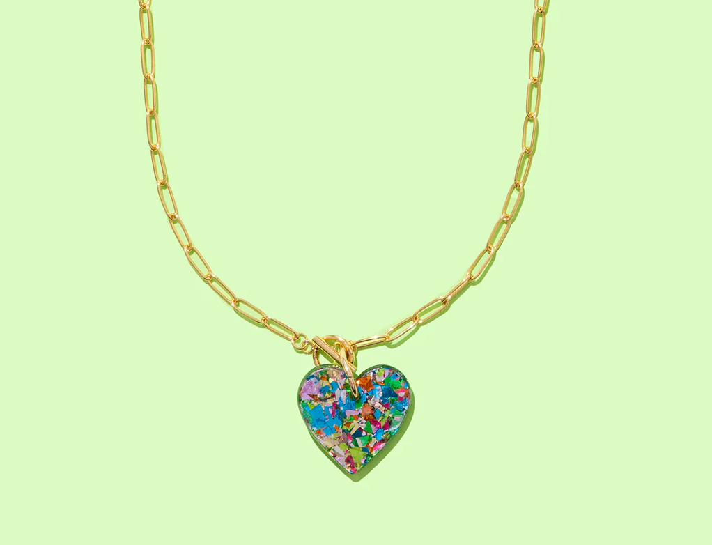 Confetti Heart Necklace