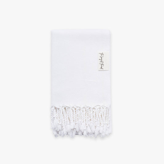 Basic XS White Turkish Hand Towel