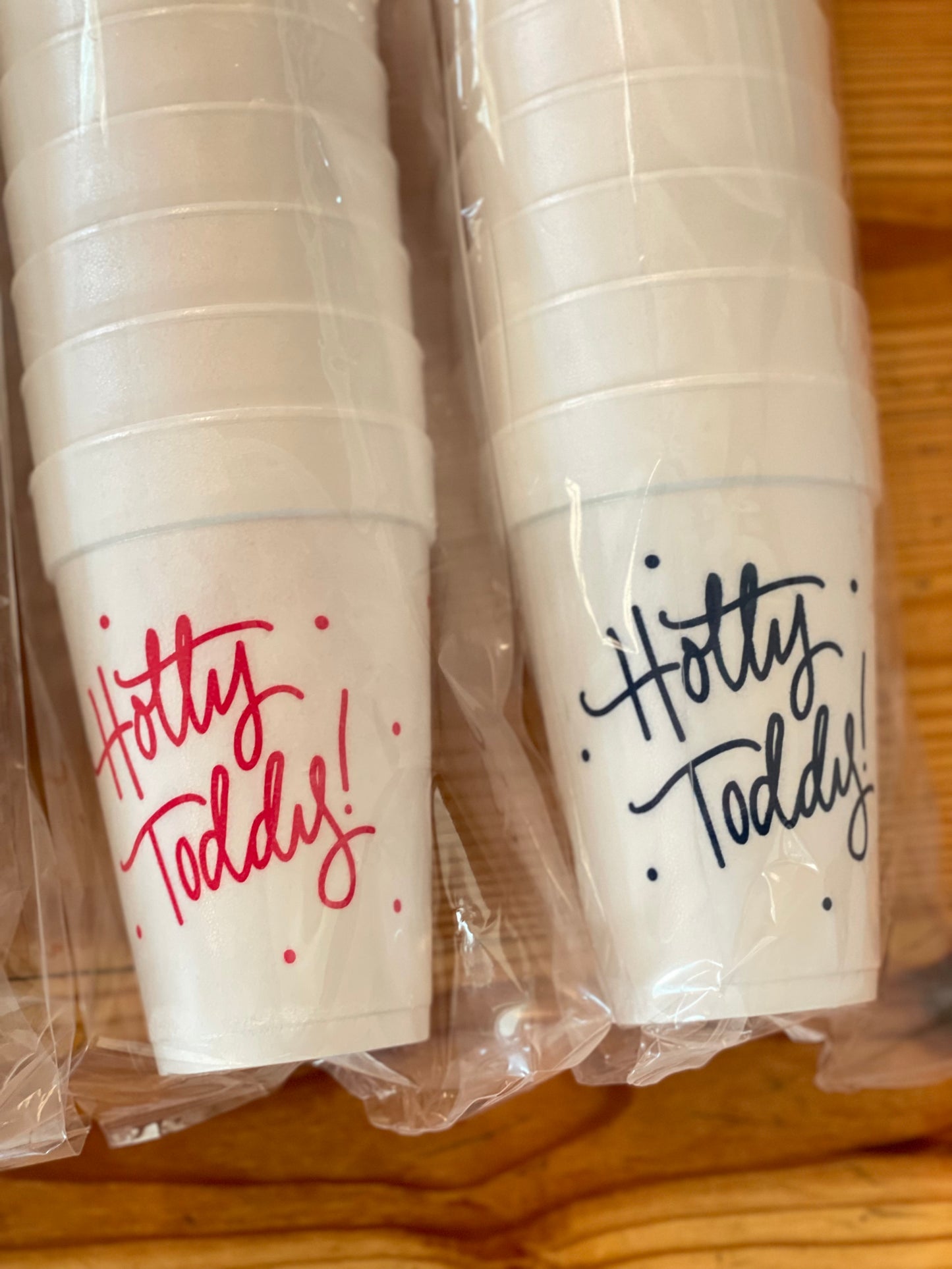 Holiday Styrofoam Cups